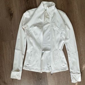 Lululemon white zip up jacket